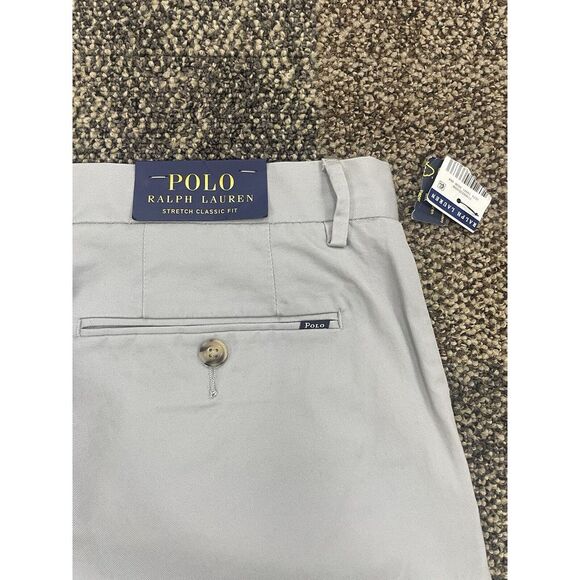 NWT Men's 36x32 Polo Ralph Lauren Stretch Classic Fit Gray Pants - Picture 6 of 7